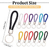 24Pcs 12 Colors Imitation Leather Keychain KEYC-CP0001-01-2