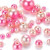 497Pcs 5 Style Rainbow ABS Plastic Imitation Pearl Beads OACR-YW0001-07D-7