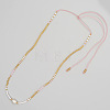 Miyuki & Natural Freshwater Pearl Braided Necklace for Women PI7820-4-1