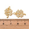 Brass Micro Pave Cubic Zirconia Pendants CU-CBA2F11-20D-G-2