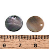 Natural Black Lip Shell Disc Charms BSHE-T014-41A-3