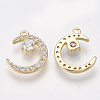 Brass Micro Pave Cubic Zirconia Charms X-KK-T038-507A-2