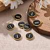 Golden Plated Alloy Charms X-ENAM-S118-02I-5