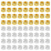 220Pcs 2 Colors Alloy Spacer Beads FIND-TA0010-49-2