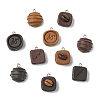 12Pcs 12 Styles Opaque Resin Pendants RESI-CJZ0001-09-8