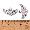 UV Plating Alloy Glass Pendants FIND-K032-26P-3