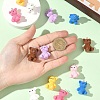 16Pcs 8 Colors 3D Resin Pendants RESI-YW0006-03-4