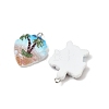 Opaque Resin Pendants RESI-D016-03A-3