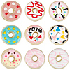 18Pcs 9 Colors Handmade Porcelain Enamel Beads PORC-PA0001-60-1