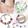 200Pcs 20 Colors Handmade Polymer Clay Rhinestone European Beads CPDL-PA0001-01A-5