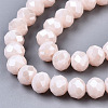 Electroplate Glass Beads Strands EGLA-A034-P10mm-A08-3