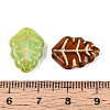 Leaf Glass Beads GLAA-T025-51M-3