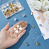 60Pcs 2 Colors 304 Stainless Steel Stud Earring Settings STAS-BBC0009-85-3