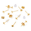 50Pcs Brass Earring Settings KK-TA0008-38C-3