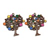 Alloy Enamel Big Pendants AL-CBA75EE-02R-1