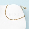 304 Stainless Steel Box Chain Bracelets BJEW-C134-01E-G-2
