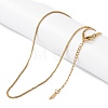 Ion Plating(IP) 201 Stainless Steel Chain Necklaces NJEW-P309-25G-2