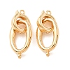 Brass Fold Over Clasps KK-CBACC01-02G-1