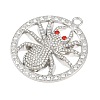 Alloy Rhinestone Big Pendants RB-CBA18BA-01P-2