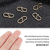 100Pcs 304 Stainless Steel S-Hook Clasps STAS-BC0003-52-3