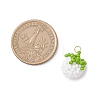 Glass Seed Beaded Tomato Pendants PALLOY-MZ01081-02-3