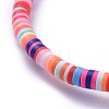 Handmade Polymer Clay Heishi Bead Stretch Bracelets BJEW-JB05096-4