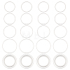 Unicraftale 48Pcs 4 Styles 304 Stainless Steel Linking Ring STAS-UN0037-42-1