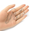 304 Stainless Steel Curb Chain Necklace for Men Women NJEW-YW0001-12-4