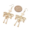 201 Stainless Steel Butterfly Pendants Dangle Earrings EJEW-TA00450-3