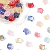 120Pcs 11 Colors Transparent Spray Paint Glass Beads GLAA-FS0002-12A-2