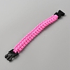 Survival Polyester Cord Bracelet with Plastic Clasps for Hiking Camping Outdoor BJEW-WH0018-54H-2
