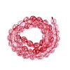 Crackle Transparent Glass Beads Strands GLAA-N068-04A-09-2