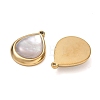 Natural Freshwater Shell Pendants SA-CBA11D7-27A-G-2