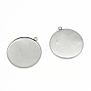 Tarnish Resistant 304 Stainless Steel Pendant Cabochon Settings LS-STAS-T008-130-2