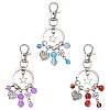 Alloy & Glass Keychains KEYC-YW00303-02-3