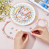 120Pcs 6 Colors Food Grade Eco-Friendly Silicone Beads SIL-HY0001-15-4
