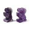 Natural Amethyst Horse Figurine DJEW-N005-01L-1
