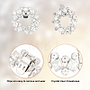 AHADEMAKER 2Pcs Detachable Flower Shoe Decoration AJEW-GA0004-28-4