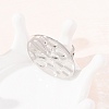 304 Stainless Steel Cuff Open Rings for Women RJEW-C162-01B-P-3