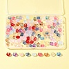 120Pcs 11 Colors Transparent Spray Paint Glass Beads GLAA-FS0002-12A-8