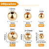 Brass Round Spacer Beads KK-BC0007-27-2