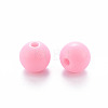Opaque Acrylic Beads X-MACR-S370-C8mm-A01-2