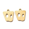201 Stainless Steel Charms STAS-F368-03B-G-1