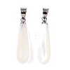 Natural Trochid Shell/Trochus Pendants SSHEL-N027-129-01-3
