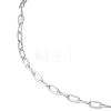 2.5MM 304 Stainless Steel Paperclip Chain Slider Necklace Making AJEW-JB01410-4
