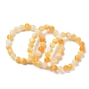 9MM Natural Yellow Shell Round Beaded Stretch Bracelets SH-CBACA76-18E-4