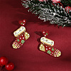 Christmas Theme Acrylic Dangle Stud Earrings FS-WG16439-05-1