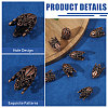 2 Bags Alloy Bead Caps FIND-PH0038-39R-4
