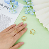 3pcs 3 styles Brass Adjustable Ring Findings FIND-FI0001-06G-3
