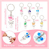 6Pcs Cat Eye Keychain KEYC-TAC00043-3